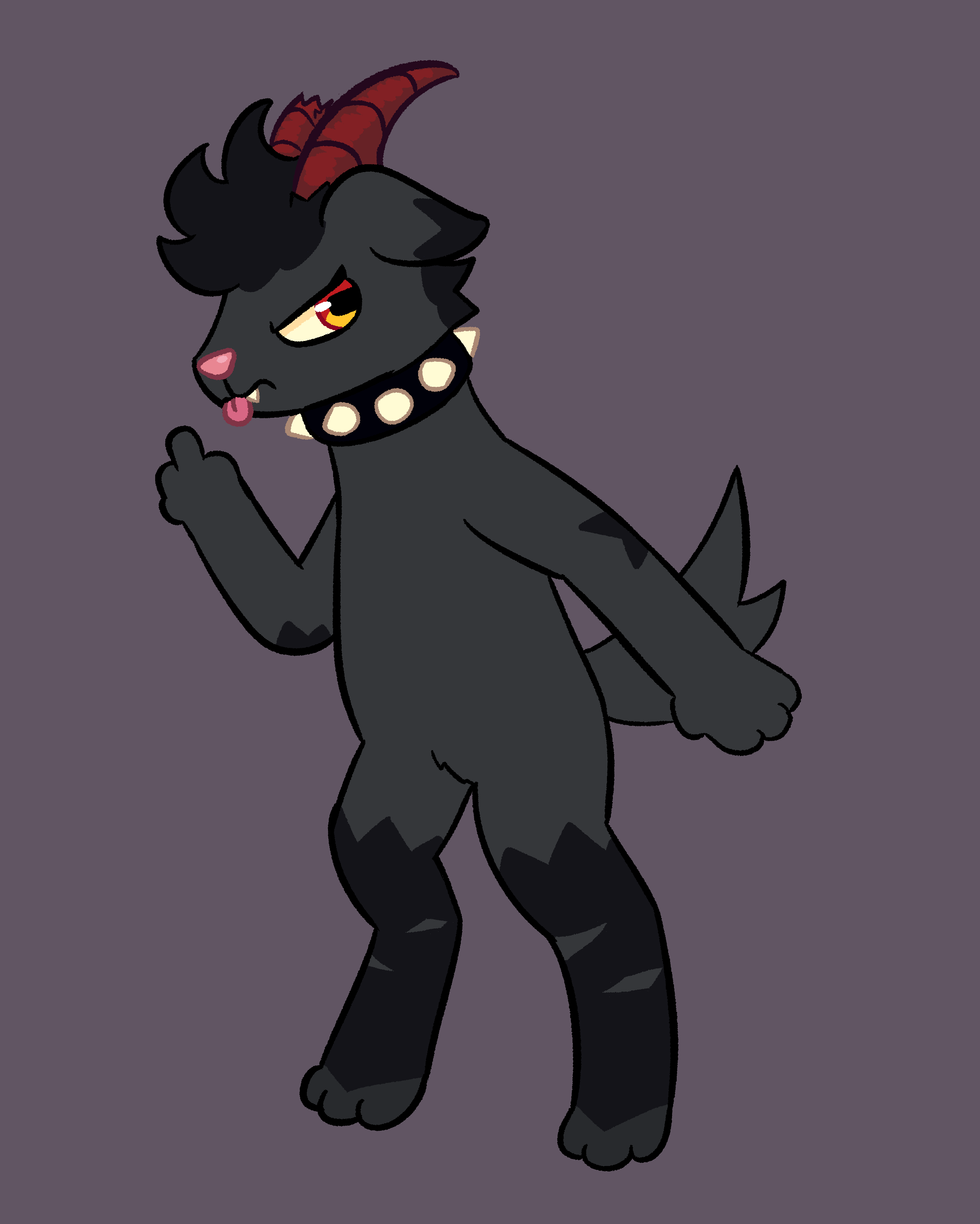 Felt like drawing an edgy Shadow the Hedgehog style evil version of Fennel. They're named Sorrel.