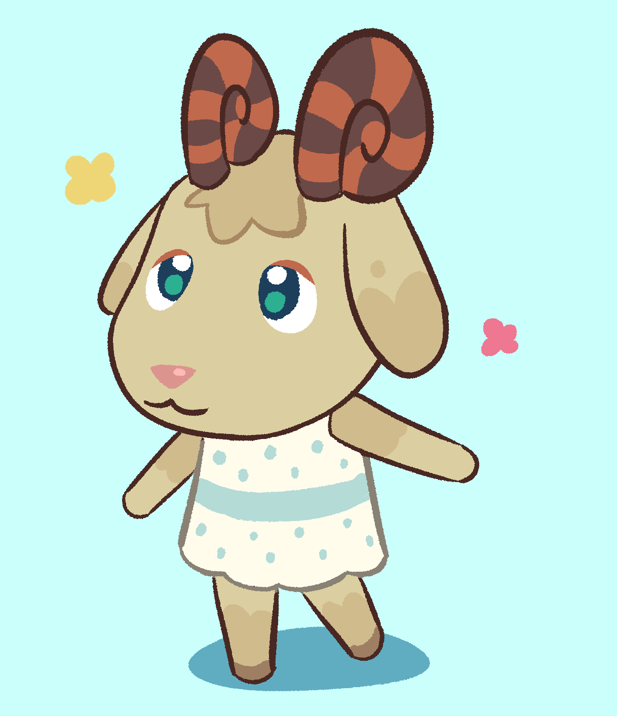 Fennel as an Animal Crossing villager